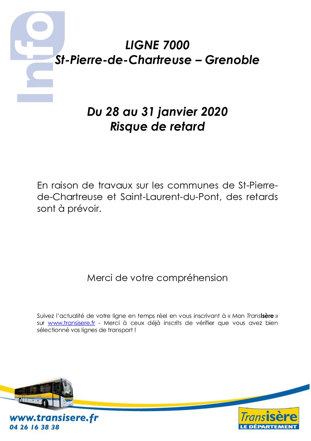 Ligne 7000 St Pierre de Chartreuse – Grenoble