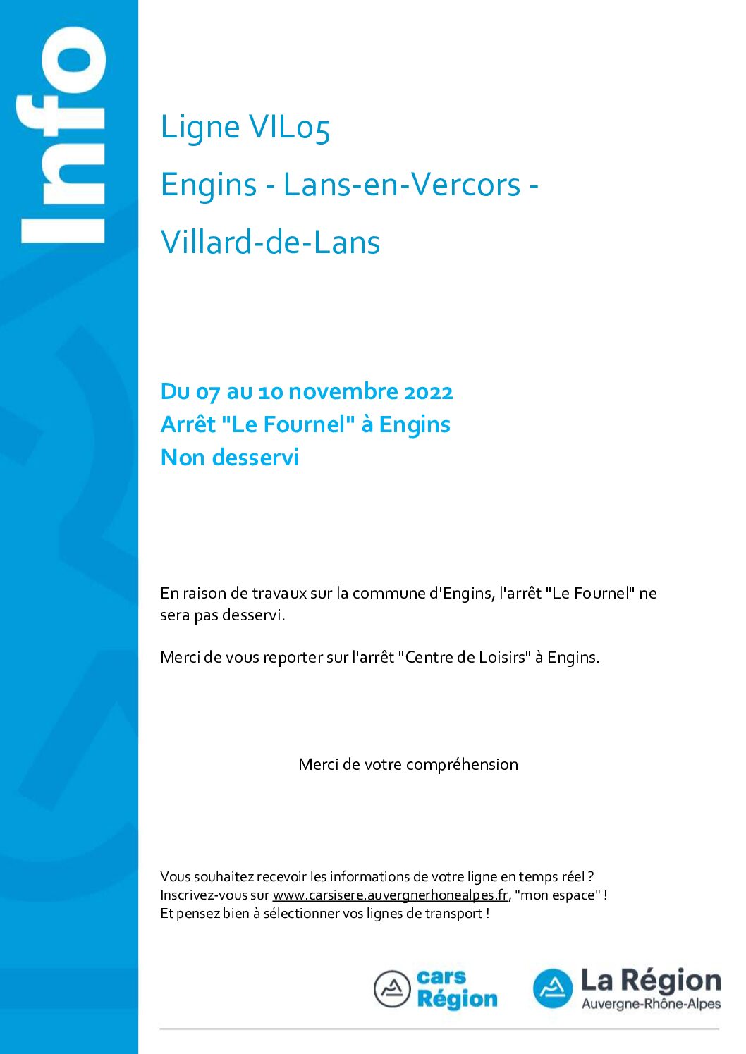 Ligne VIL05 Engins – Lans-en-Vercors – Villard-de-Lans